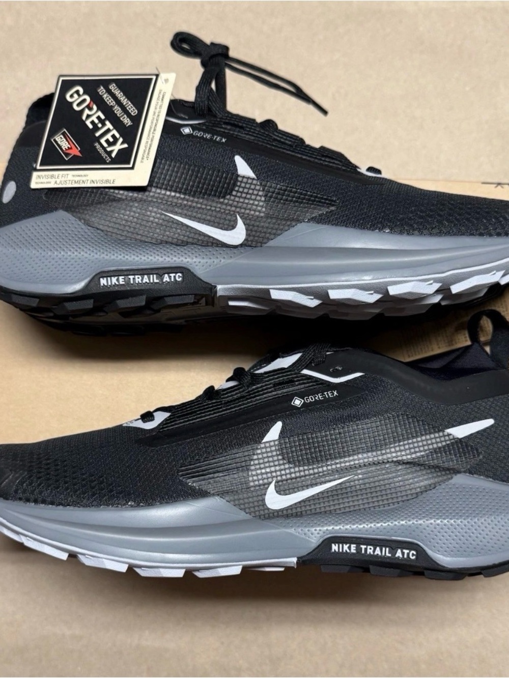 Nike Pegasus Trail 5 GORE-TEX Black Anthracite Mens size 7.5 Shoes NEW!